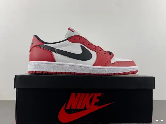 Cheap TBK Air Jordan Retro 705329-600 1 Low Chicago 0424